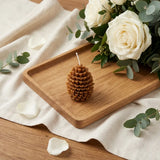 3" Brown Cinnamon Scented Dimensional Pinecone Candle - Homeroots - Flyclothing LLC