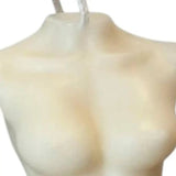 4" Ivory Black Ice Scented Dimensional Female Form Candle - Homeroots - Flyclothing LLC