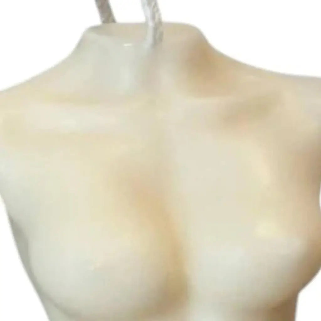 4" Ivory Black Ice Scented Dimensional Female Form Candle - Homeroots - Flyclothing LLC