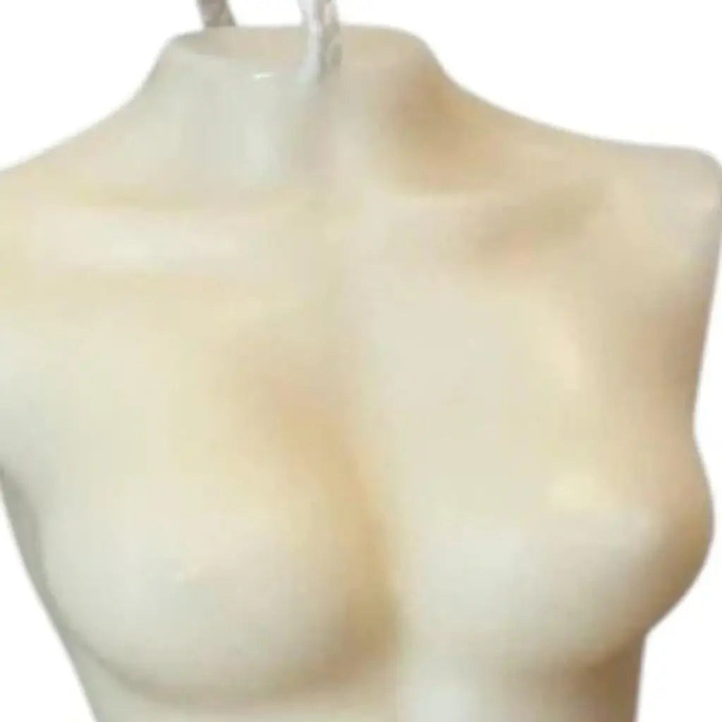 4" Ivory Rose Petals Scented Dimensional Female Form Candle - Homeroots - Flyclothing LLC