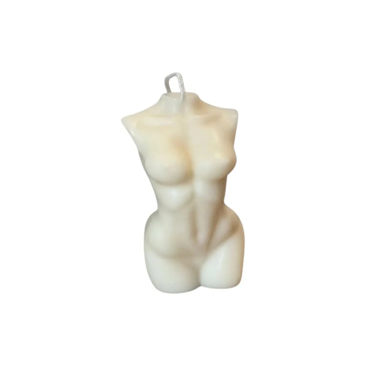 4" Ivory Vanilla Scented Dimensional Female Form Candle - Homeroots - Flyclothing LLC