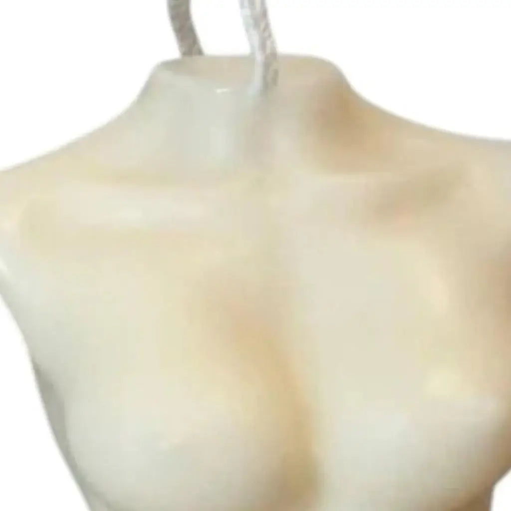 4" Ivory Vanilla Scented Dimensional Female Form Candle - Homeroots - Flyclothing LLC