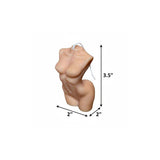 4" Natural Rose Petals Scented Dimensional Female Form Candle - HomeRoots - Flyclothing LLC