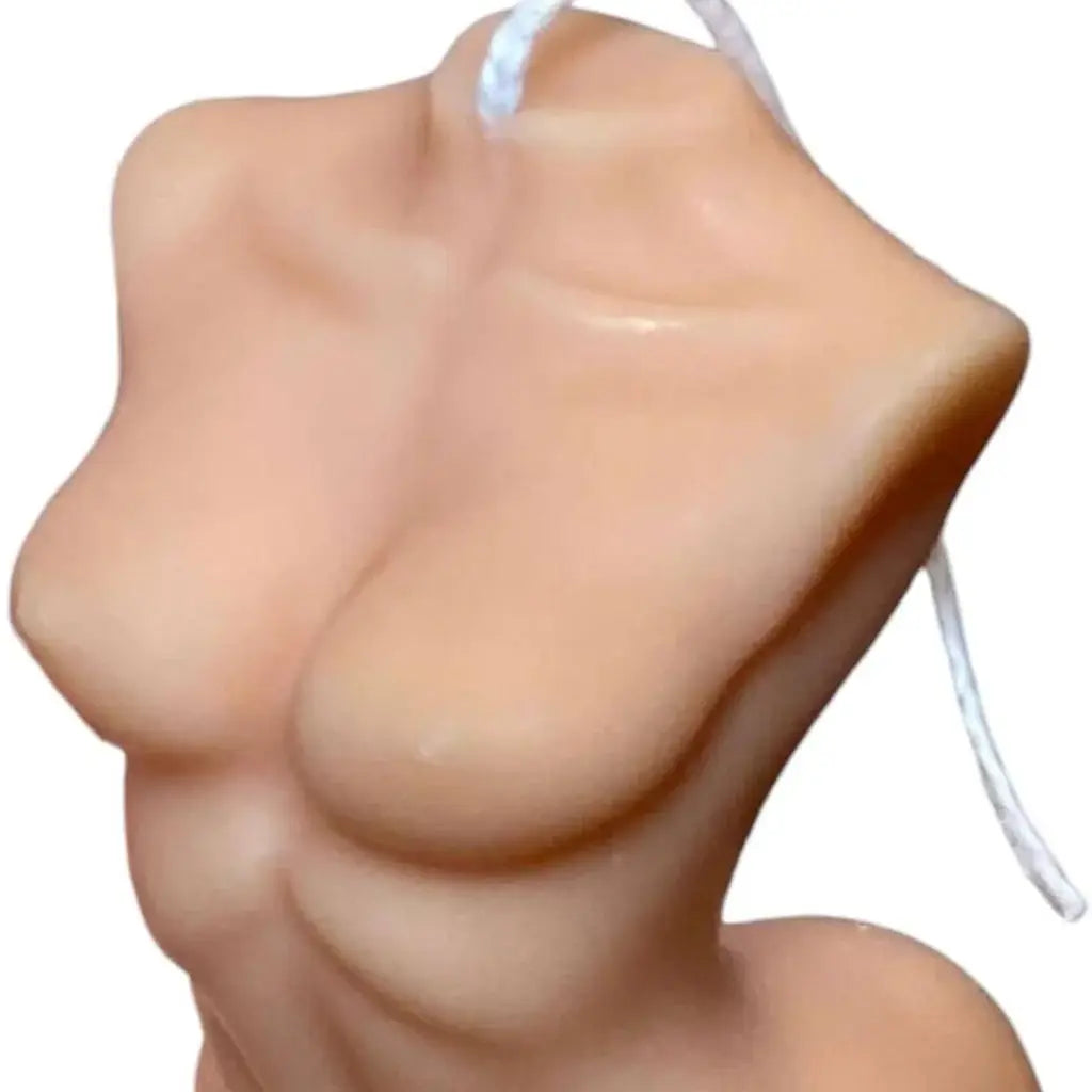 4" Natural Vanilla Scented Dimensional Female Form Candle - Homeroots - Flyclothing LLC