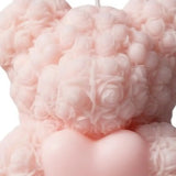 4" Pink Sea Salt And Orchid Scented Dimensional Teddy Bear Candle - Homeroots - Flyclothing LLC