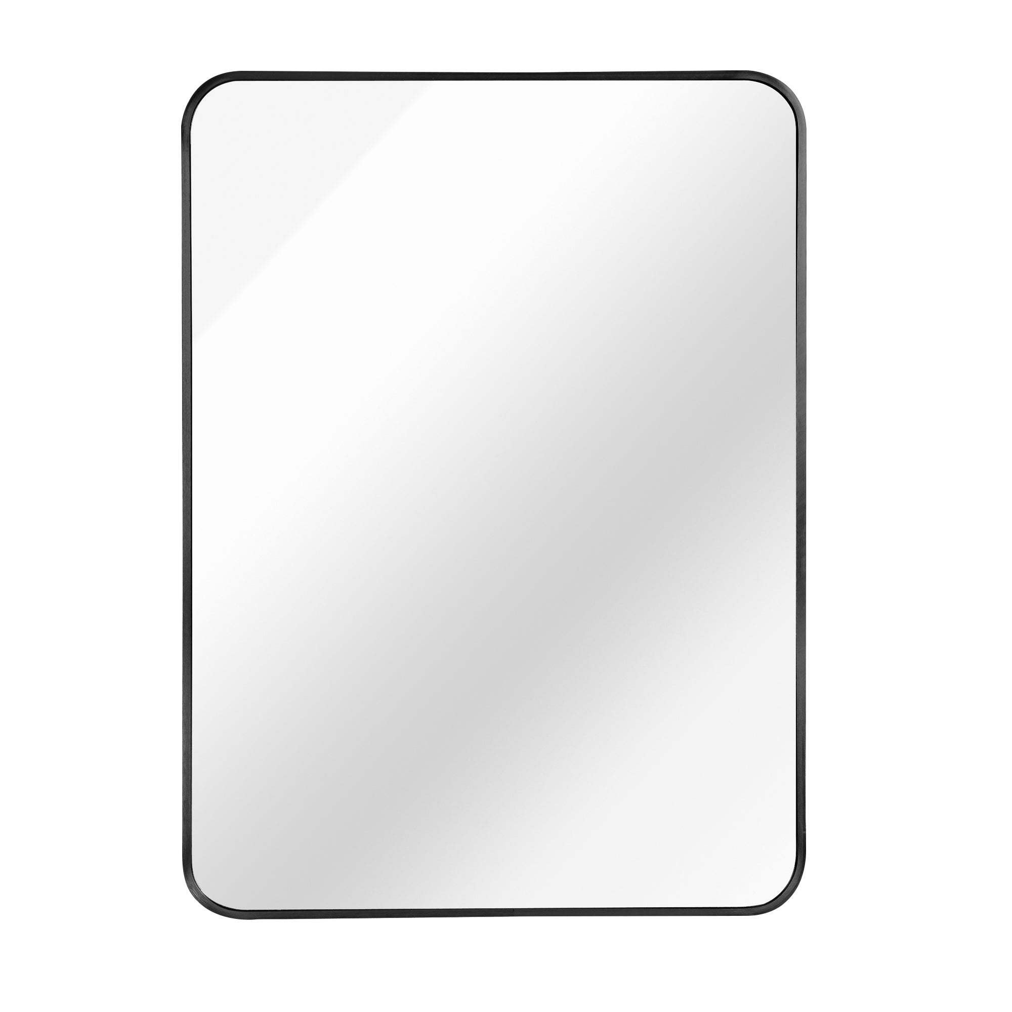 36" Black Aluminum Framed Accent Mirror - HomeRoots - Flyclothing LLC