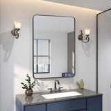 36" Black Aluminum Framed Accent Mirror - HomeRoots - Flyclothing LLC