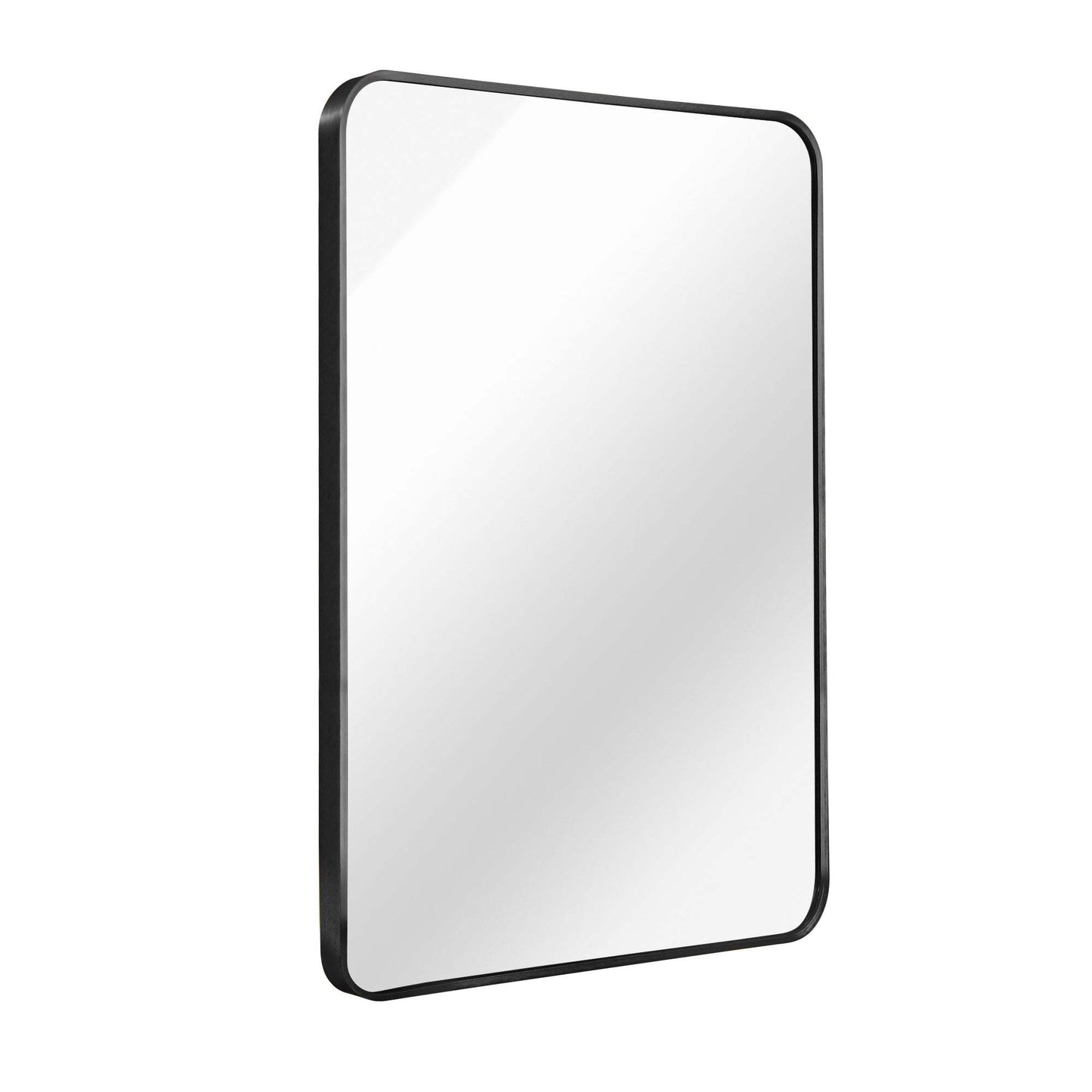 36" Black Aluminum Framed Accent Mirror - HomeRoots - Flyclothing LLC