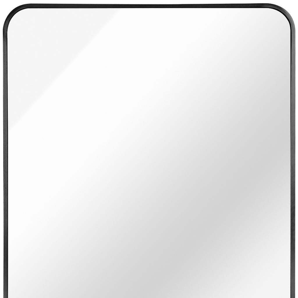 36" Black Aluminum Framed Accent Mirror - HomeRoots - Flyclothing LLC