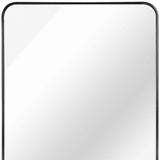 36" Black Aluminum Framed Accent Mirror - HomeRoots - Flyclothing LLC