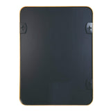 36" Gold Aluminum Framed Accent Mirror - HomeRoots - Flyclothing LLC