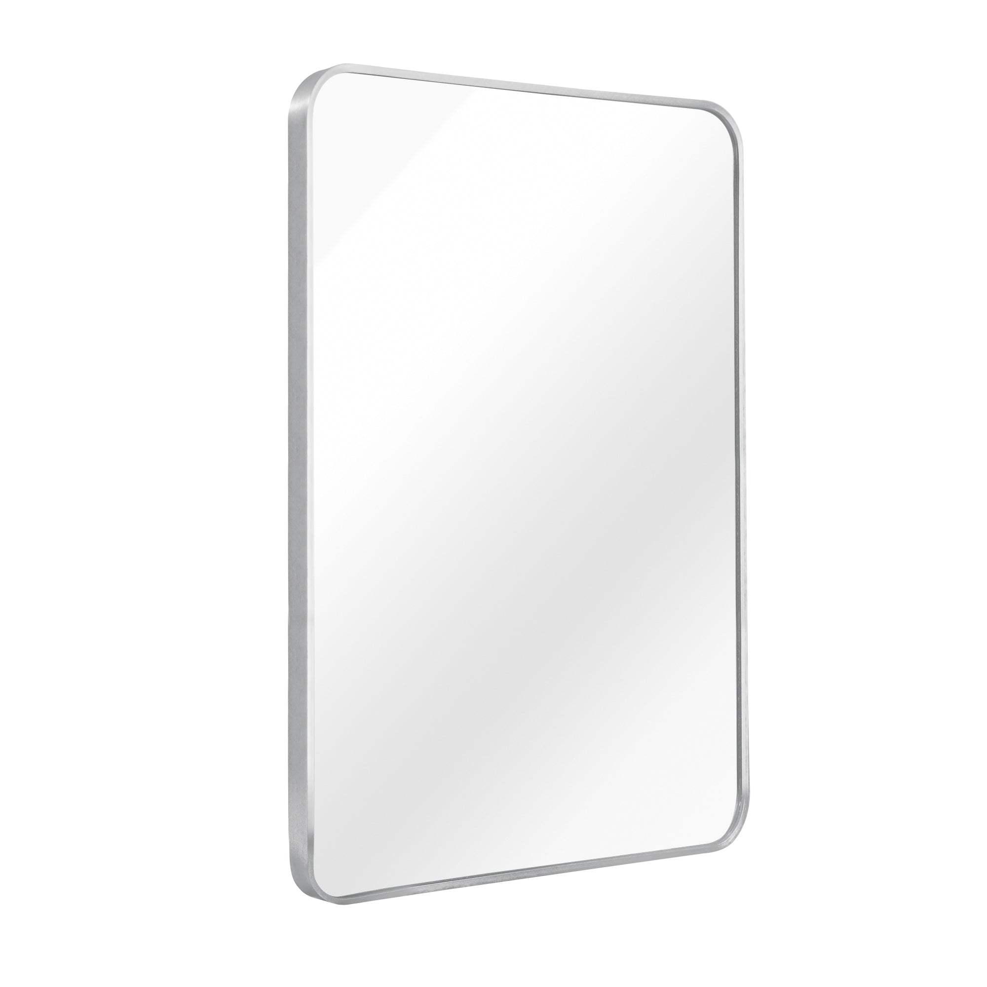 36" Silver Aluminum Framed Accent Mirror - HomeRoots - Flyclothing LLC