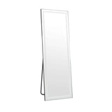 65" Black Aluminum Lighted Wall Mounted And Freestanding Framed Full Length Mirror - HomeRoots - Flyclothing LLC