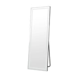 65" Black Aluminum Lighted Wall Mounted And Freestanding Framed Full Length Mirror - HomeRoots - Flyclothing LLC