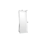 65" Black Aluminum Lighted Wall Mounted And Freestanding Framed Full Length Mirror - HomeRoots - Flyclothing LLC