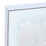 32" Silver Aluminum Lighted Framed Anti Fog Bathroom Vanity Mirror - HomeRoots - Flyclothing LLC