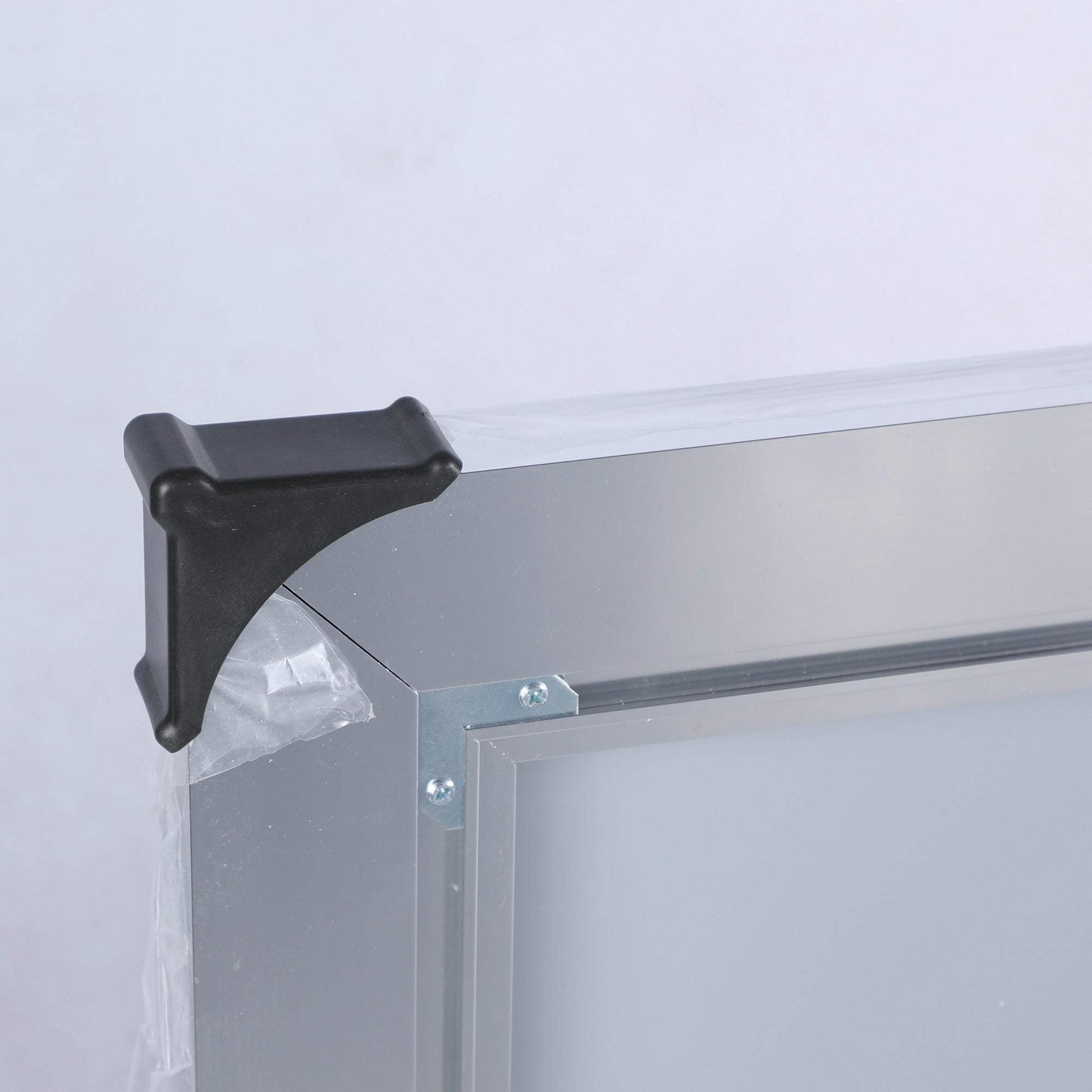 32" Silver Aluminum Lighted Framed Anti Fog Bathroom Vanity Mirror - HomeRoots - Flyclothing LLC