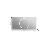 24" Lighted Frameless Anti Fog Bathroom Vanity Mirror - HomeRoots - Flyclothing LLC