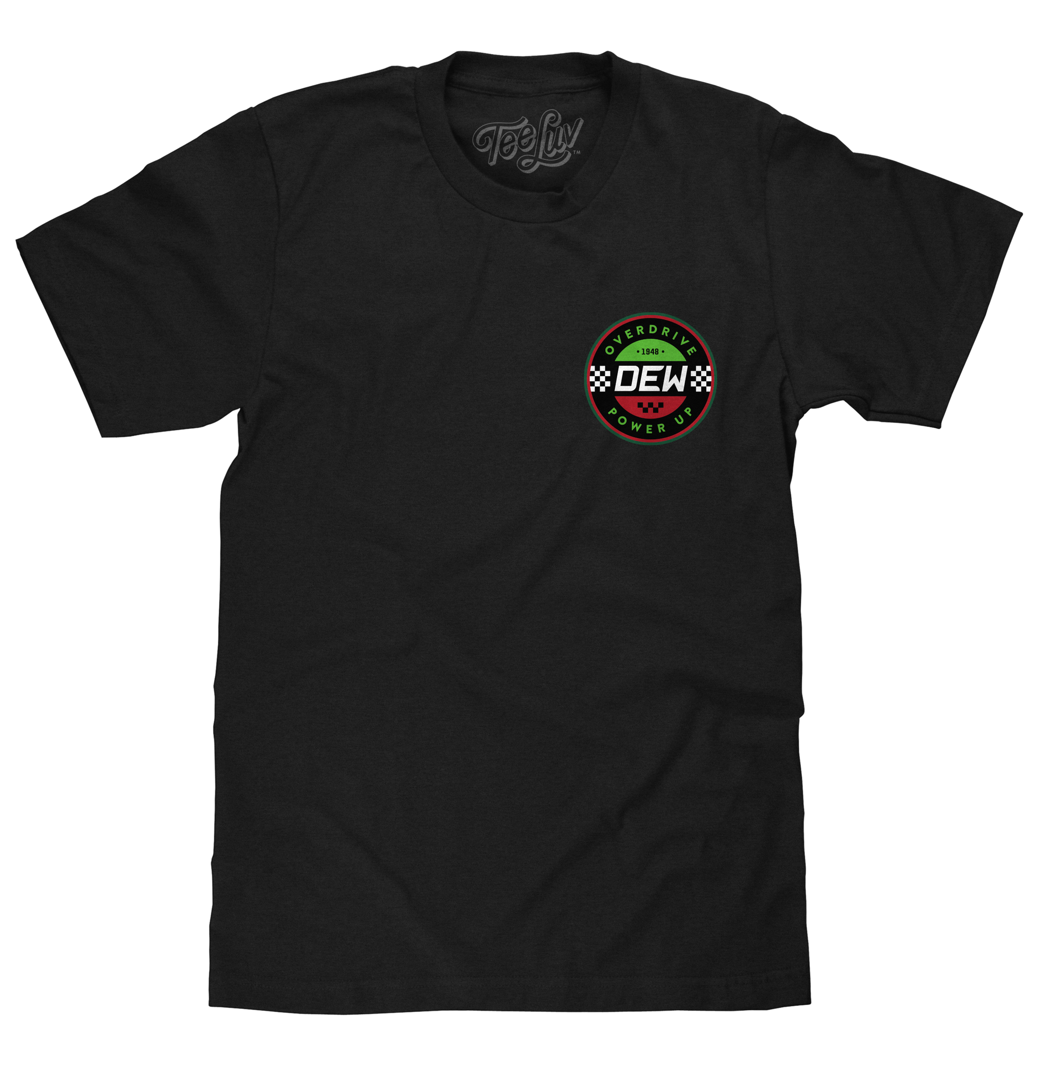 Mountain Dew Racing Front and Back T-Shirt - Black