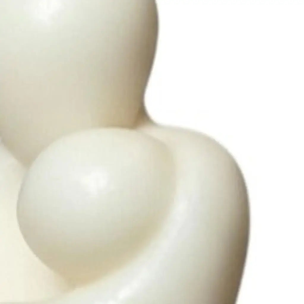 2" White Unscented Mother And Child Dimensional Candle - Homeroots - Flyclothing LLC