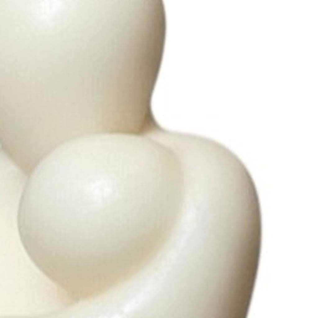 2" White Unscented Mother And Child Dimensional Candle - HomeRoots - Flyclothing LLC