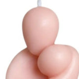 2" Peach Creamy Vanilla Scented Mother And Child Dimensional Candle - Homeroots - Flyclothing LLC