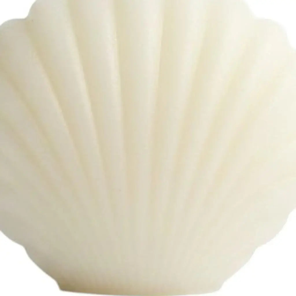3" Ivory Black Ice Scented Dimensional Seashell Candle - Homeroots - Flyclothing LLC