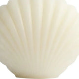 3" Ivory Coconut Hibiscus Scented Dimensional Seashell Candle - Homeroots - Flyclothing LLC