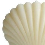 4" Ivory Coconut Hibiscus Scented Dimensional Seashell Candle - Homeroots - Flyclothing LLC