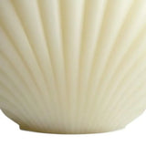 4" Ivory Unscented Dimensional Seashell Candle - Homeroots - Flyclothing LLC