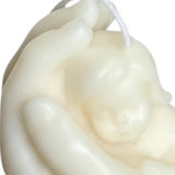 3" Ivory Unscented Baby Dimensional Candle - Homeroots - Flyclothing LLC