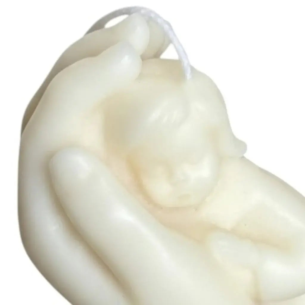 3" Ivory Rose Petals Scented Baby Dimensional Candle - Homeroots - Flyclothing LLC