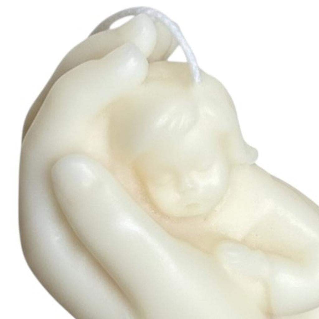 3" Ivory Rose Petals Scented Baby Dimensional Candle - HomeRoots - Flyclothing LLC
