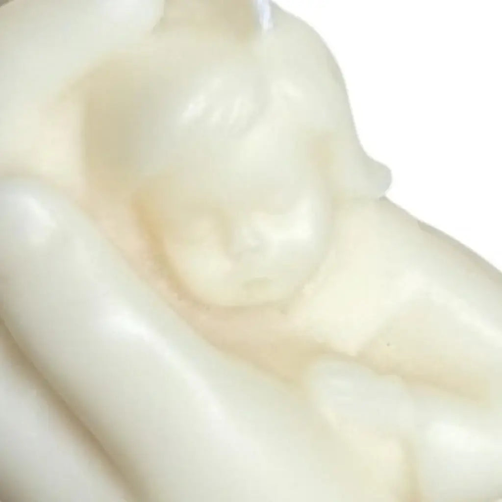 3" Ivory Creamy Vanilla Scented Baby Dimensional Candle - Homeroots - Flyclothing LLC