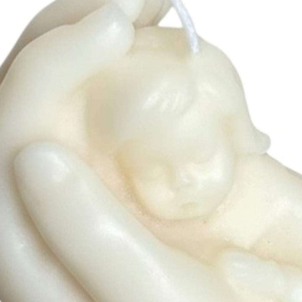 3" Ivory Lily of the Valley Scented Baby Dimensional Candle - HomeRoots - Flyclothing LLC