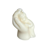 3" Ivory Clean Cotton Scented Baby Dimensional Candle - Homeroots - Flyclothing LLC