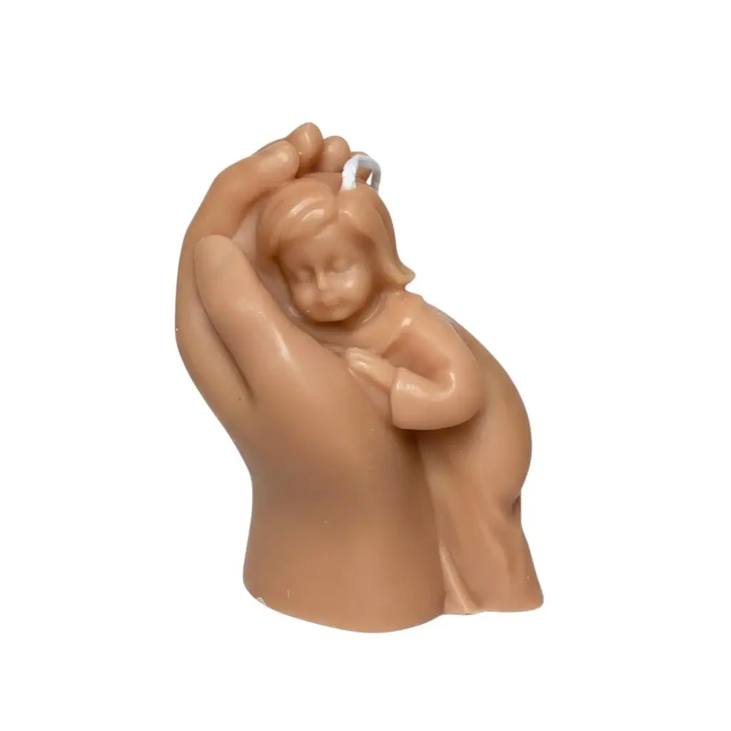 3" Bronze Creamy Vanilla Scented Baby Dimensional Candle - Homeroots - Flyclothing LLC