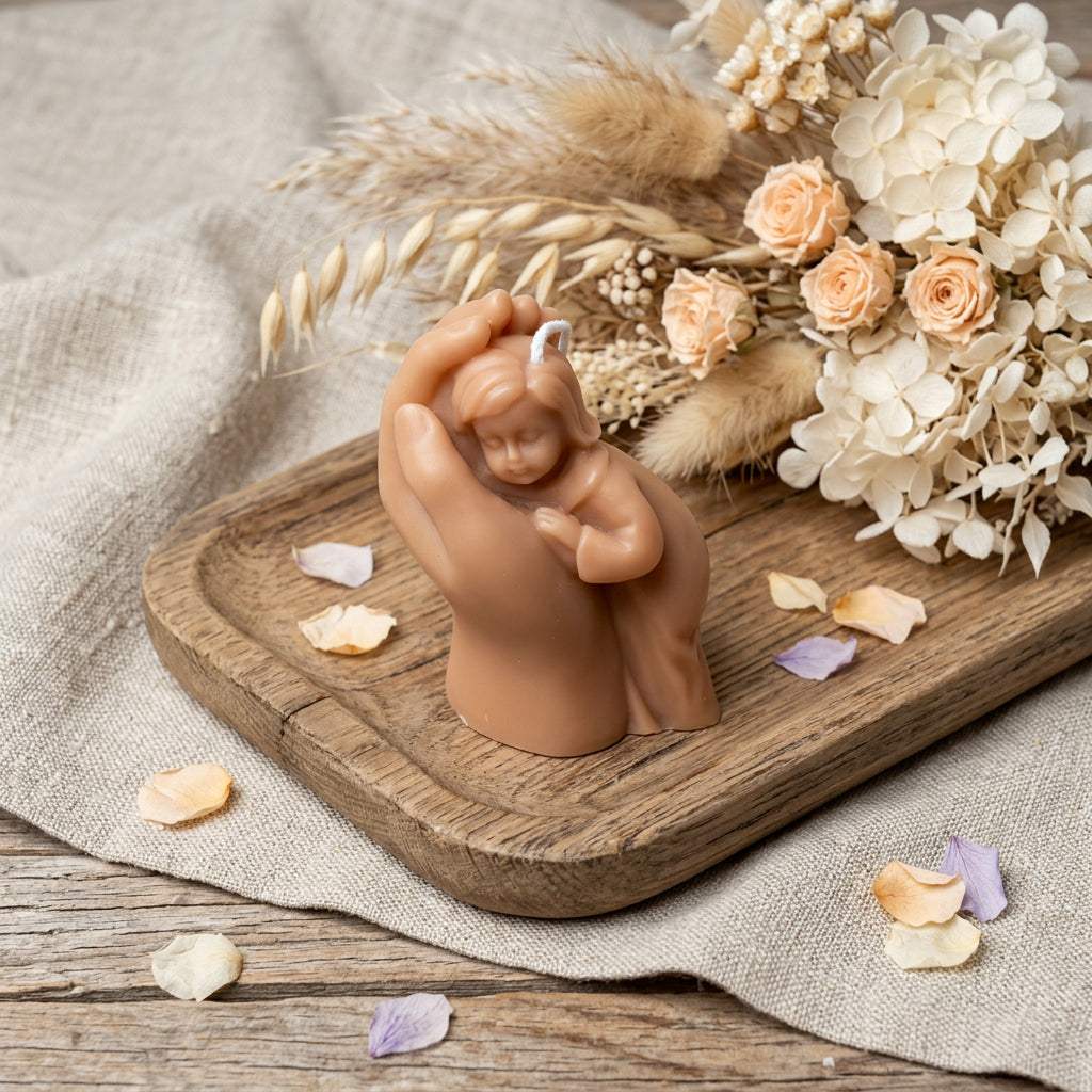 3" Bronze Lily of the Valley Scented Baby Dimensional Candle - HomeRoots - Flyclothing LLC