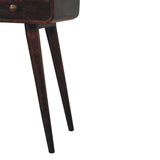 24" Walnut Solid Wood Console Table With Shelf And Two Drawers - HomeRoots - Flyclothing LLC