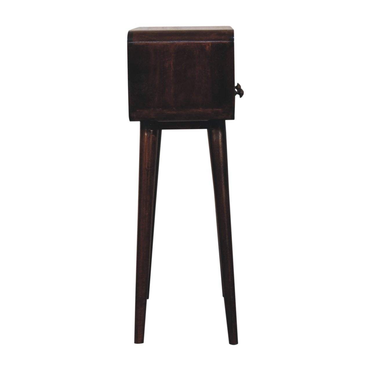 24" Walnut Solid Wood Console Table With Shelf And Two Drawers - HomeRoots - Flyclothing LLC