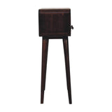 24" Walnut Solid Wood Console Table With Shelf And Two Drawers - HomeRoots - Flyclothing LLC