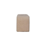 35" Beige and Brown Boucle and Leather Upholstered Bench - HomeRoots - Flyclothing LLC