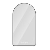 48" Black Aluminum Arch Lighted Framed Anti Fog Bathroom Vanity Mirror - HomeRoots - Flyclothing LLC
