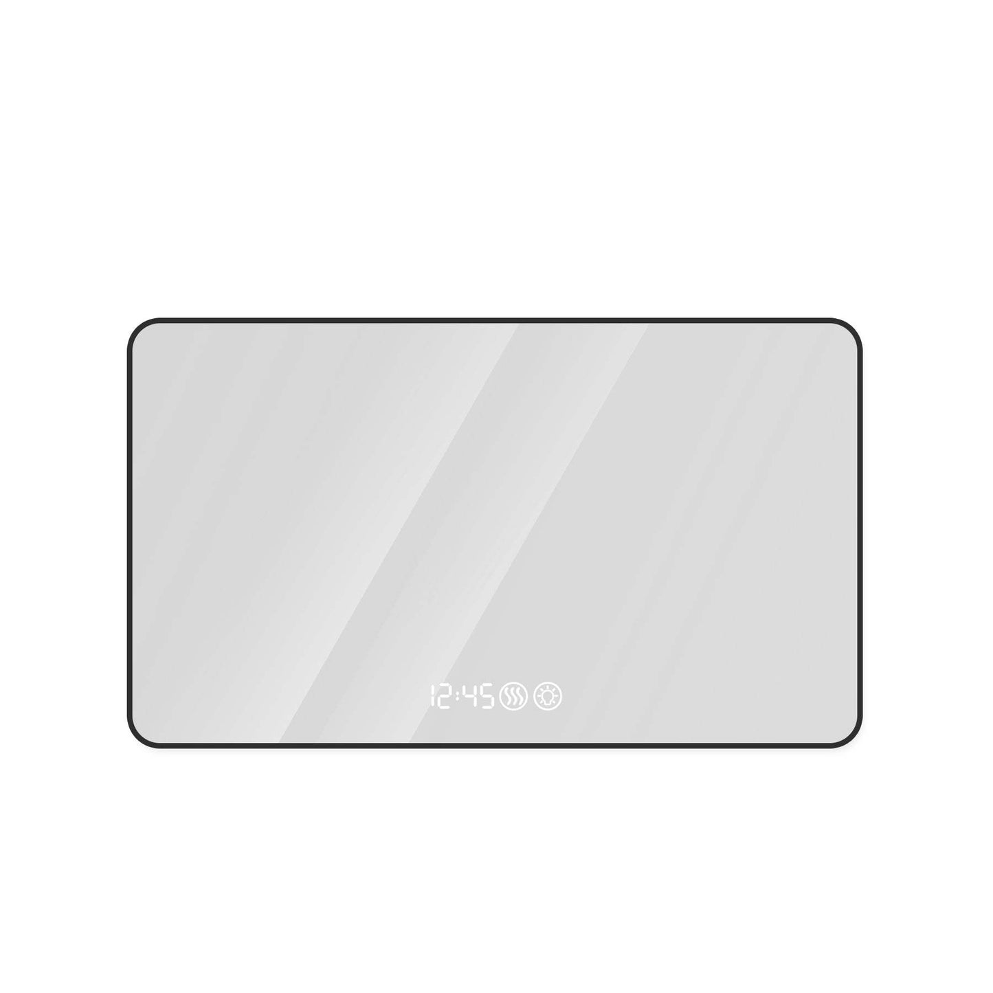 32" Black Aluminum Lighted Framed Anti Fog Bathroom Vanity Mirror - HomeRoots - Flyclothing LLC