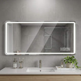28" Lighted Frameless Anti Fog Bathroom Vanity Mirror - HomeRoots - Flyclothing LLC