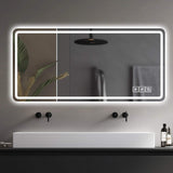 28" Lighted Frameless Anti Fog Bathroom Vanity Mirror - HomeRoots - Flyclothing LLC
