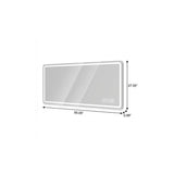 28" Lighted Frameless Anti Fog Bathroom Vanity Mirror - HomeRoots - Flyclothing LLC