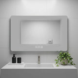 28" Lighted Frameless Anti Fog Bathroom Vanity Mirror - HomeRoots - Flyclothing LLC