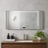 32" Lighted Frameless Anti Fog Bathroom Vanity Mirror - HomeRoots - Flyclothing LLC