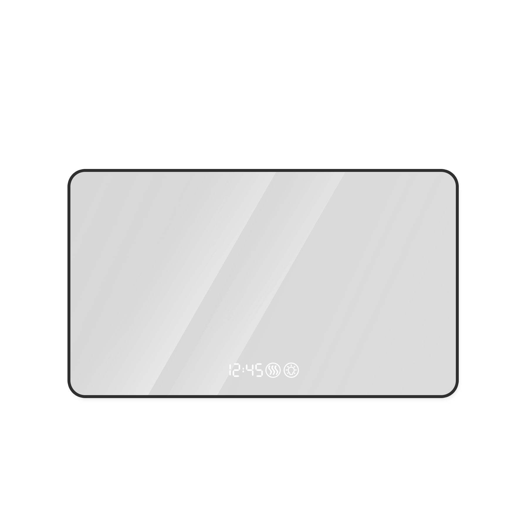 39" Black Aluminum Lighted Framed Anti Fog Bathroom Vanity Mirror - HomeRoots - Flyclothing LLC
